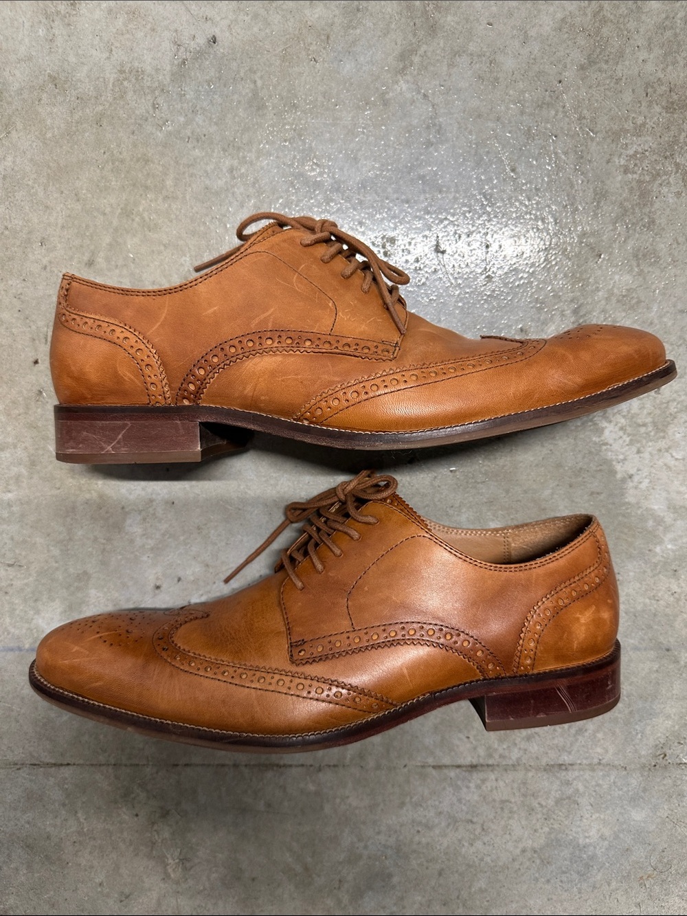 Cole Haan Leather Wingtip Oxford Dress Shoes